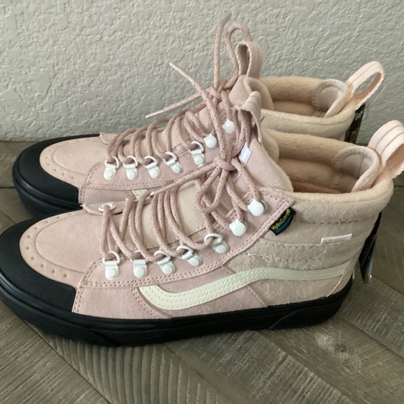 VANS SK8 HI DR MTE-2 DUSTY ROSE BLACK SIZE 9 Cold Weather Shoes BOOTS - Picture 10 of 11
